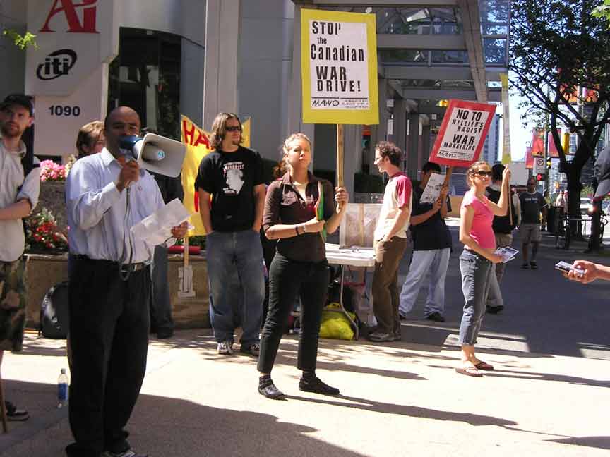 Operation Canada Out Campaign Picket July 21st 2005