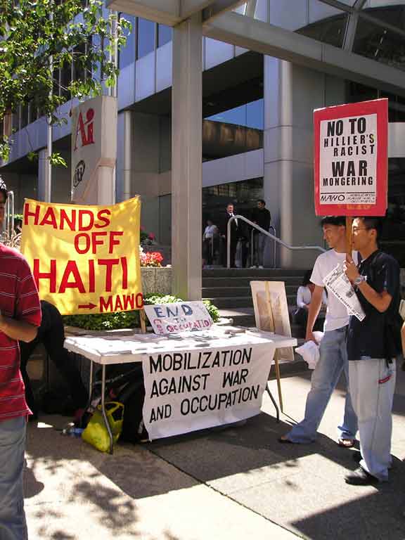 Operation Canada Out Campaign Picket July 21st 2005