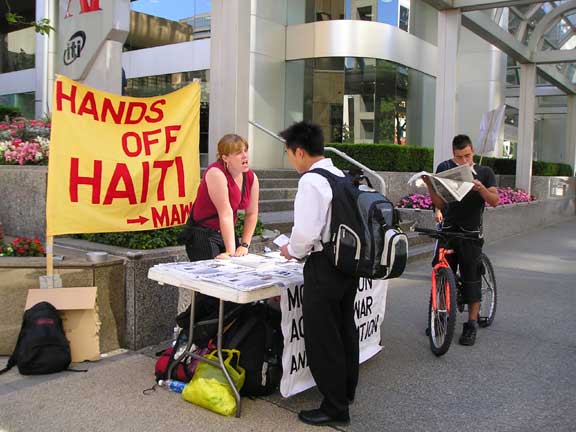 Operation Canada Out Campaign Picket July 21st 2005