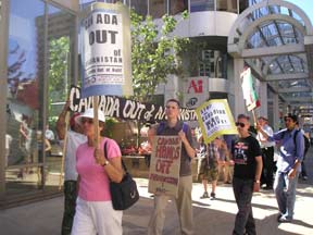 Operation Canada Out Campaign Picket July 28th 2005