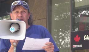 Dave Diewert Bringing a Message of Solidarity with Afghan People, July 28, 2005