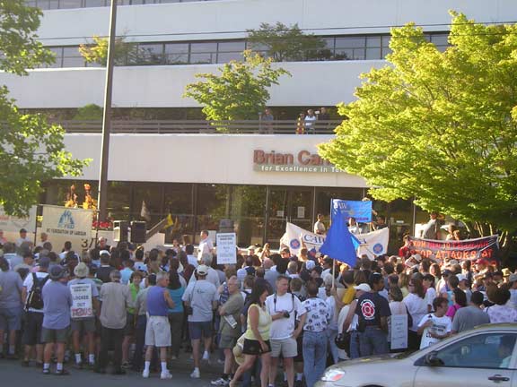 Telus Workers Rally, July 28, 2005