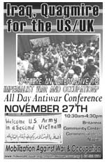 November 27th Antiwar Conference